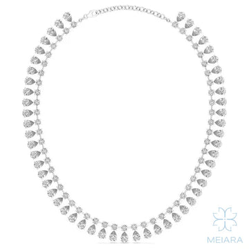 Elizabeth Pear Tennis Necklace - view 1