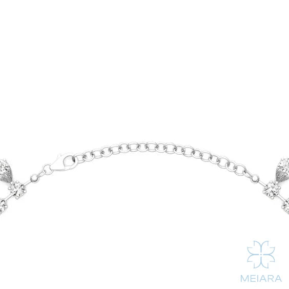 Elizabeth Pear Tennis Necklace - view 4