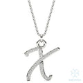 Eve Script Initial 'X' Pendant
