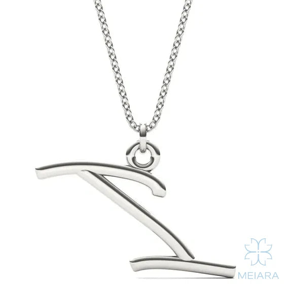 Script Initial 'I' Pendant - view 3
