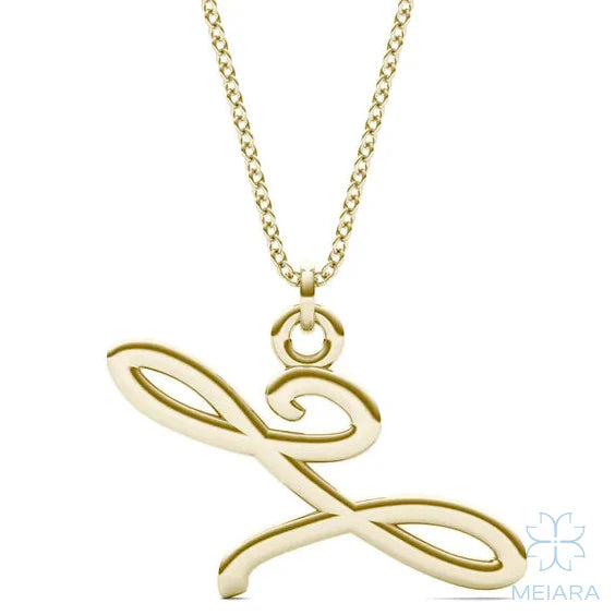 Script Initial 'L' Pendant - view 3