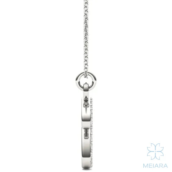 Script Initial 'U' Pendant - view 2