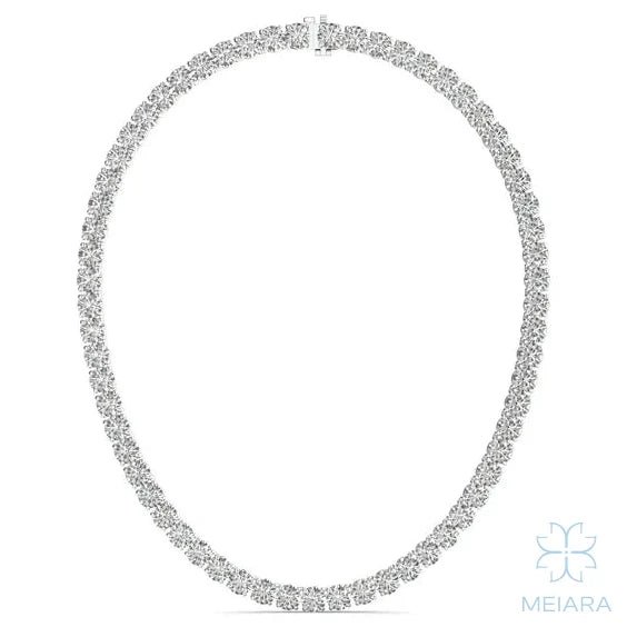 Round Brilliant Couture 18" Tennis Necklace - view 1