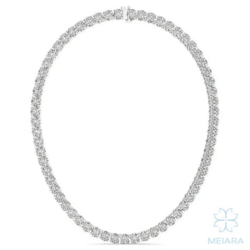 Round Brilliant Couture 18" Tennis Necklace - view 1