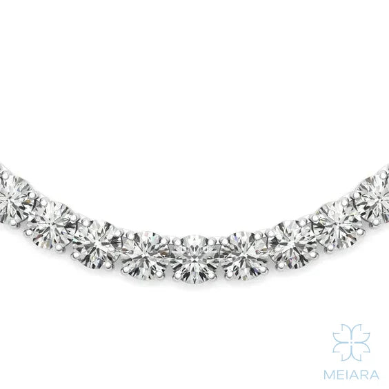 Round Brilliant Couture 18" Tennis Necklace - view 3
