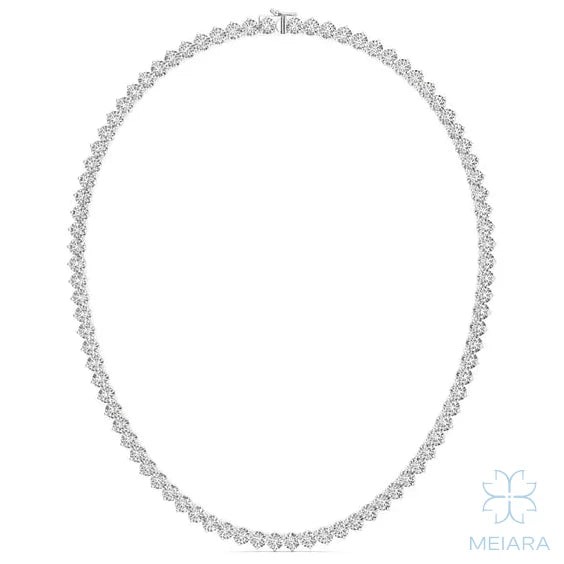Veritas Three-Prong Tennis Necklace - view 1