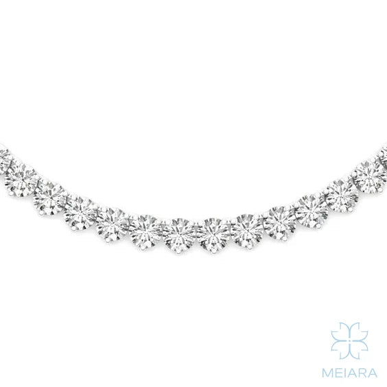 Veritas Three-Prong Tennis Necklace - view 3