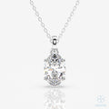 Eve Oval Cut Radiant Solitaire Pendant