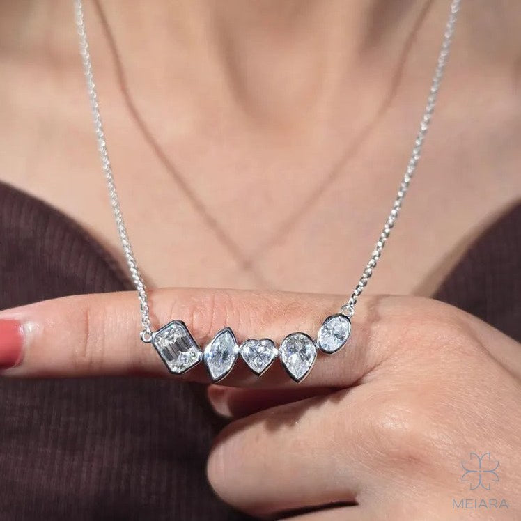 Lyra Mixed Cut Necklace