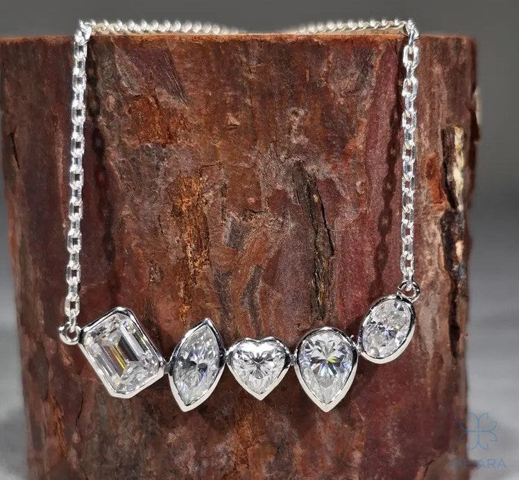 Lyra Mixed Cut Necklace