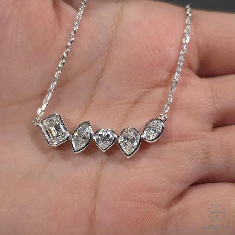 Lyra Mixed Cut Necklace