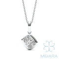 Lume Elongated Cushion Bezel Illusion Pendant