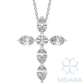 Eve Oval Cross Pendant
