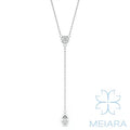 Aria Bezel Lariat Necklace
