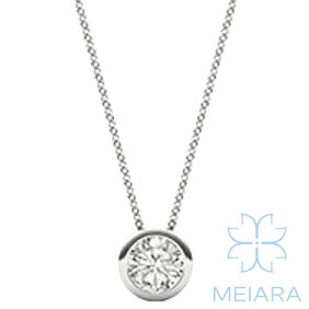 Eve Round Brilliant Bezel Solitaire Pendant