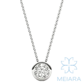 Eve Round Brilliant Bezel Solitaire Pendant