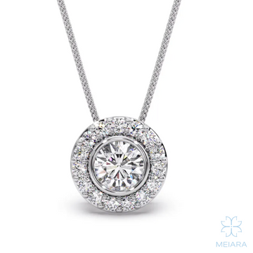 Eve Radiant Round Cut Pendant