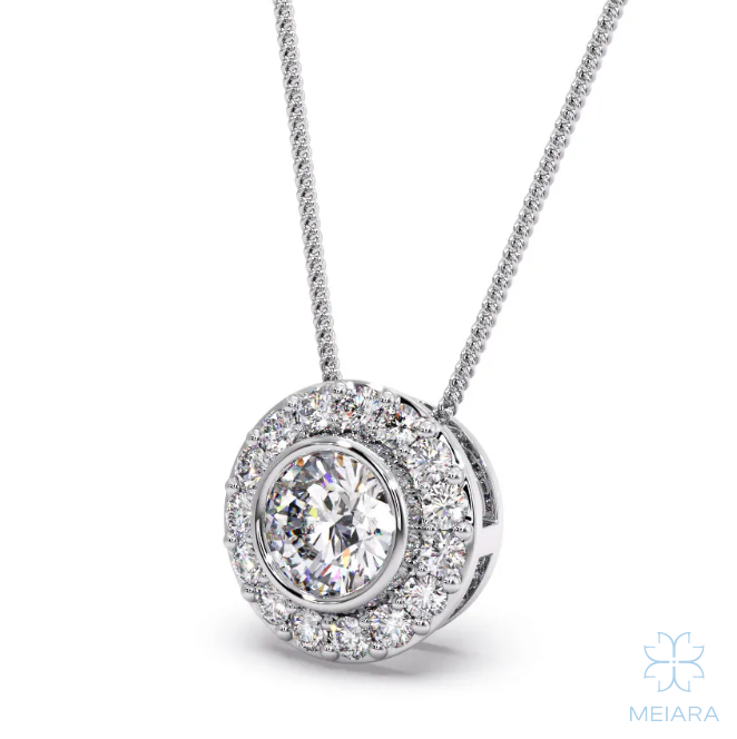 Eve Radiant Round Cut Pendant