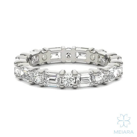 Side By Side Eternity Band - view 4
