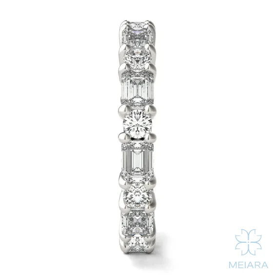 Side By Side Eternity Band - view 5