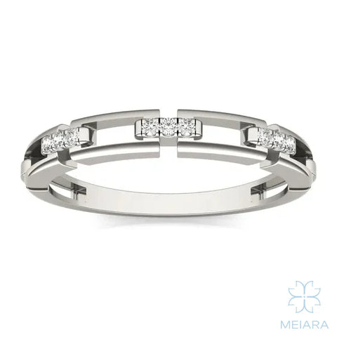 Eve Rectangle Chain Stacking Ring