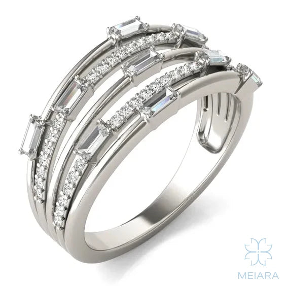 Illusion Stacked Ring - view 2