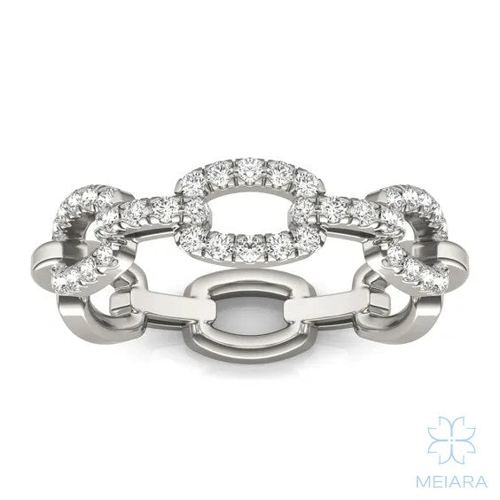 Iris Pavé Chain Link Ring