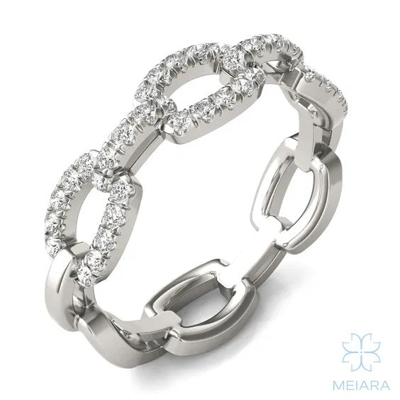 Iris Pavé Chain Link Ring