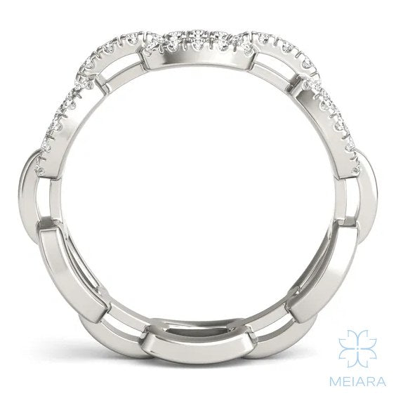 Iris Pavé Chain Link Ring