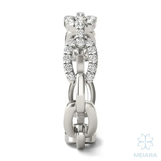 Iris Pavé Chain Link Ring