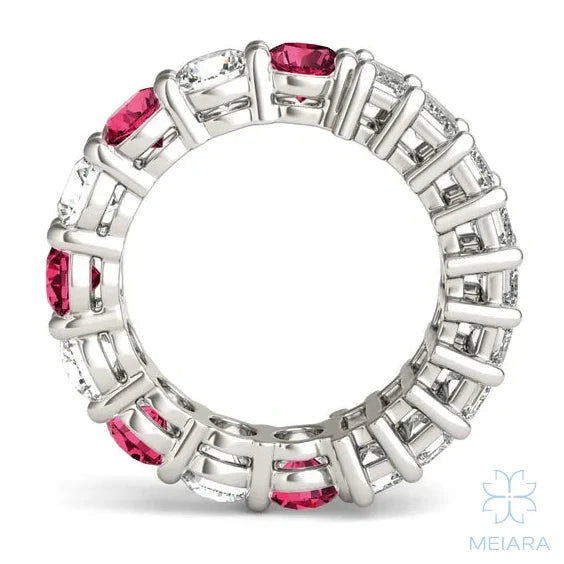 Ruby Paradox Alternating Eternity Band - view 3