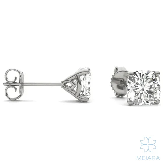 Eve Cushion Cut Brilliant Stylish Stud