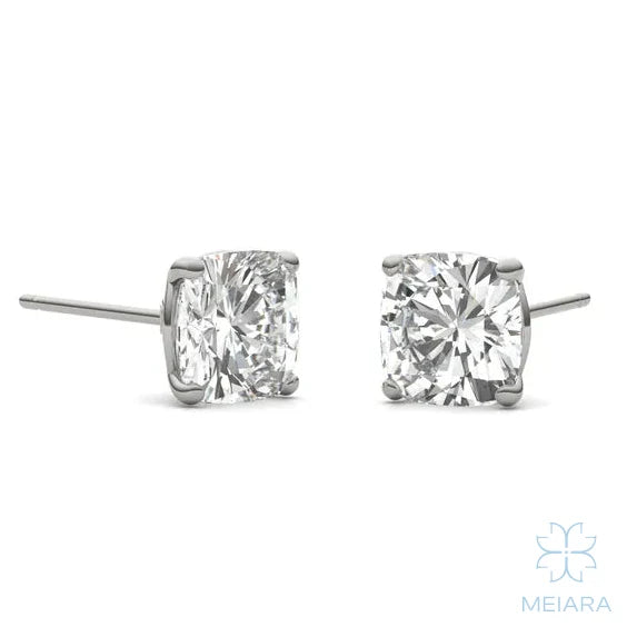 Eve Cushion Cut Brilliant Stylish Stud