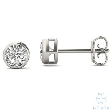 Eve Round Brilliant Classic Bezel Stud