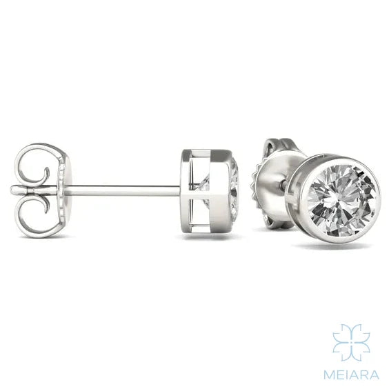 Eve Round Brilliant Classic Bezel Stud