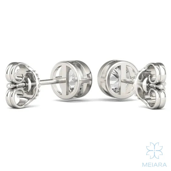 Eve Round Brilliant Classic Bezel Stud