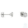 Eve Round Radiant Three-Prong Stylish Stud