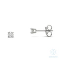Eve Round Radiant Four-Prong Stylish Basket Stud