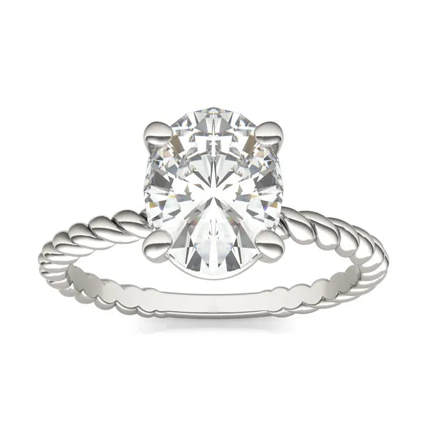Oval Classic Radiant Rope Solitaire