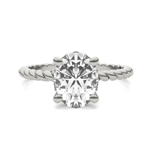 Oval Classic Radiant Rope Solitaire