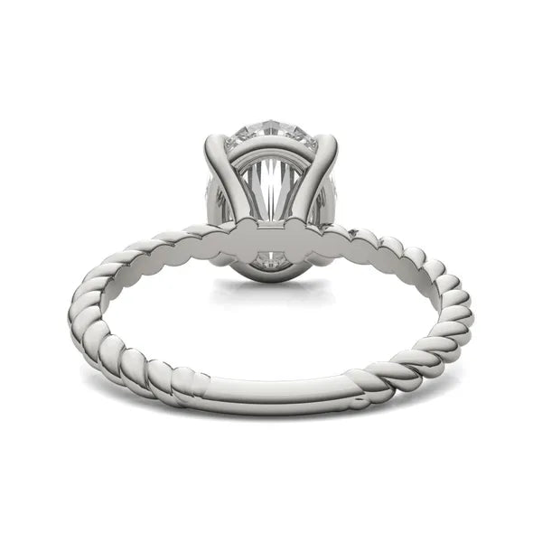Oval Classic Radiant Rope Solitaire