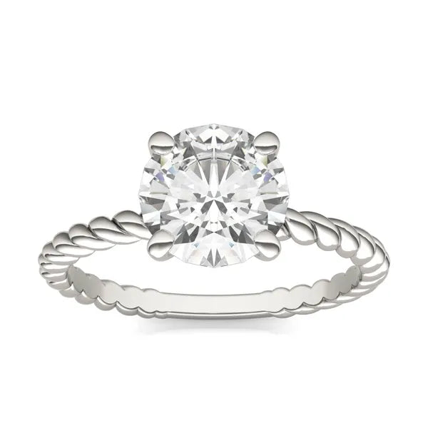 Round Brilliant Classic Rope Solitaire