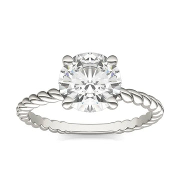 Round Brilliant Classic Rope Solitaire