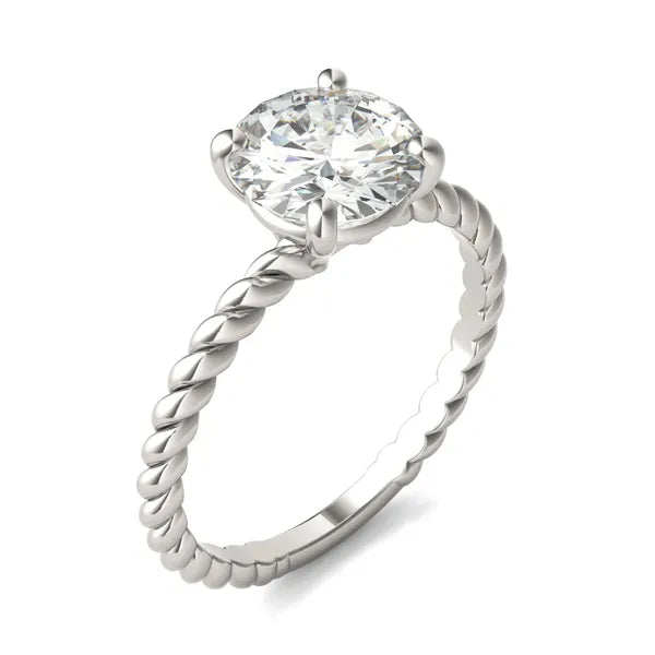 Round Brilliant Classic Rope Solitaire