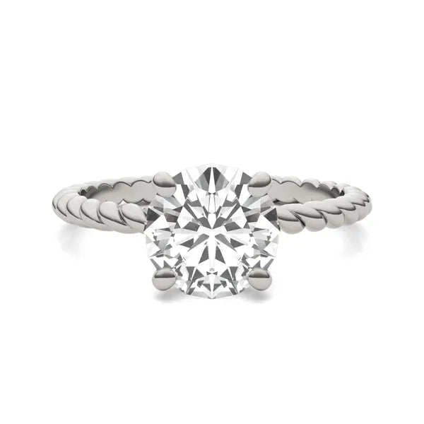 Round Brilliant Classic Rope Solitaire