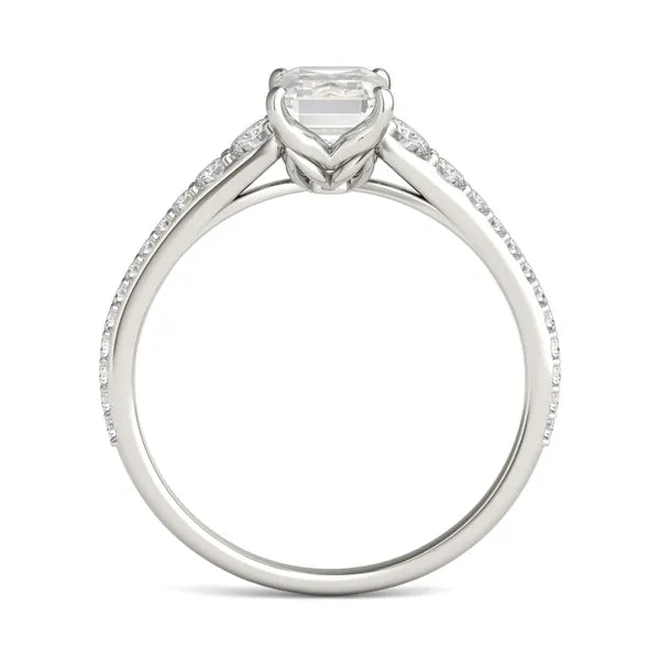 Emerald Signature Graduated Side-Stone Engagement Ring