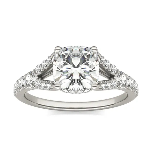 Cushion Duet Engagement Ring