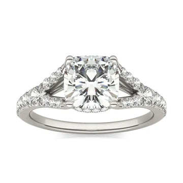 Cushion Duet Engagement Ring