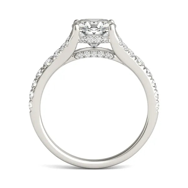 Cushion Duet Engagement Ring
