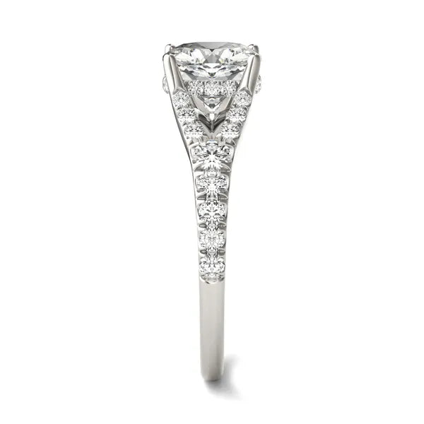 Cushion Duet Engagement Ring